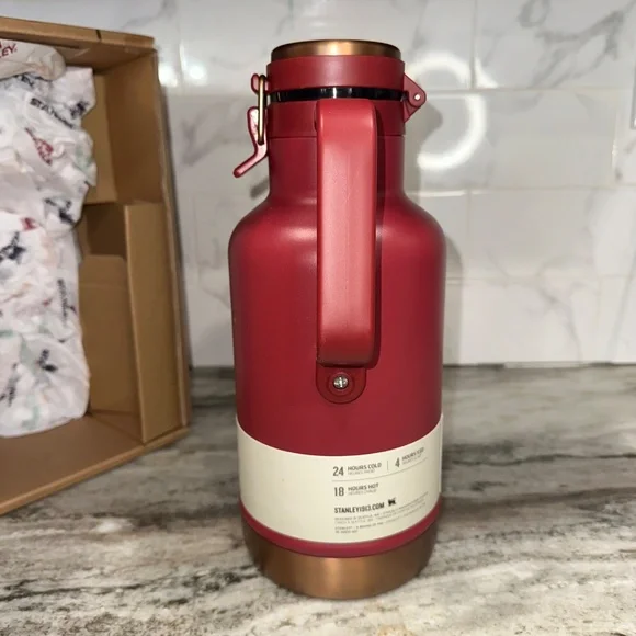 Stanley Stay Chill Growler Set 64oz Stackable Pints Hot Cold Gilded Pomegranate - Picture 7 of 16